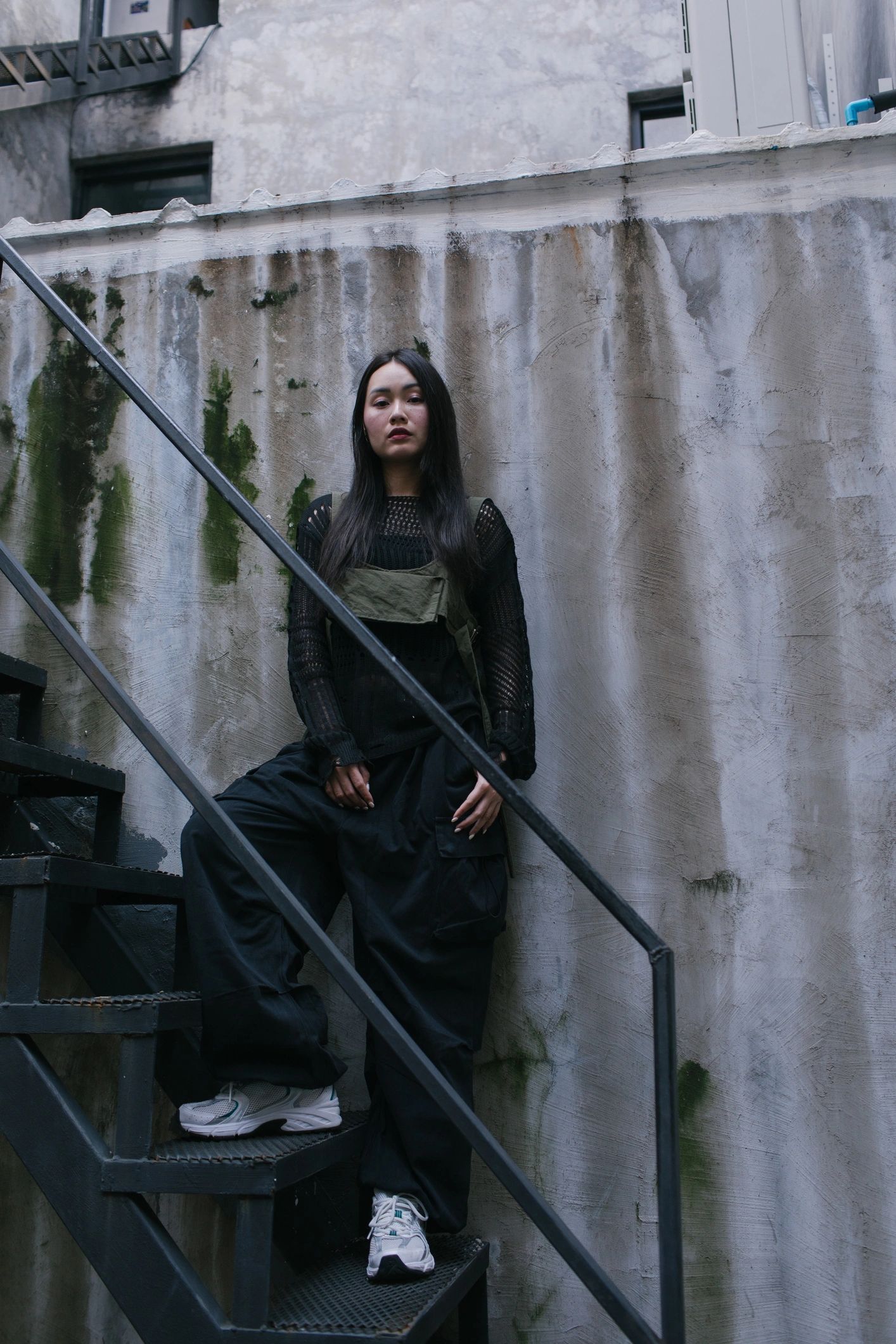 exclusive streetwear model urban minimalist