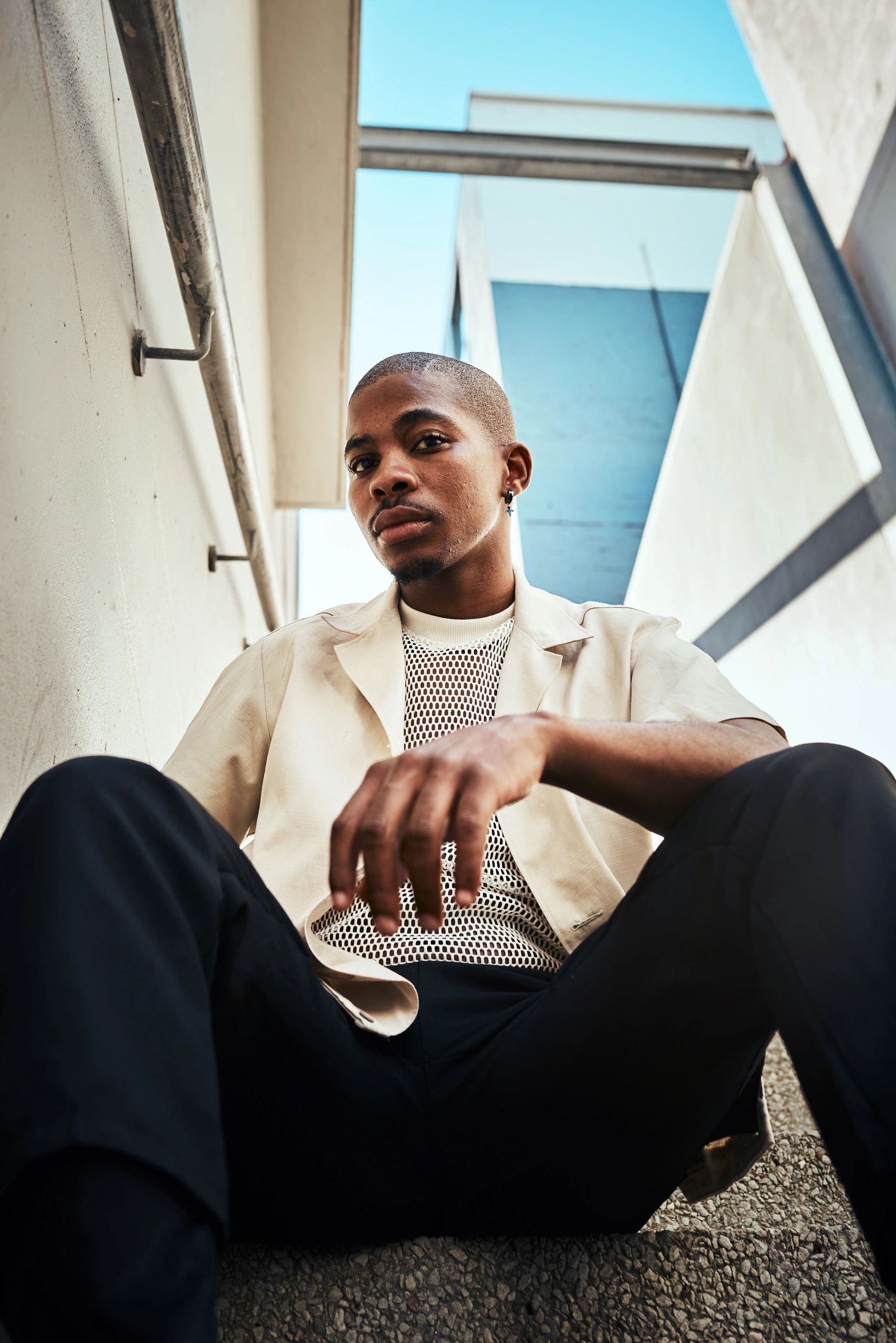 exclusive streetwear model urban minimalist